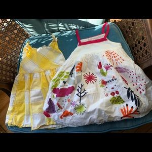 Catimini and Baby B’gosh dresses size 6-9mos.